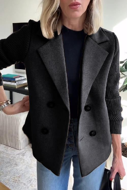 Variant image for Dam Blazer med Kontrasterande Ärmar i Polyester och Elastan-30