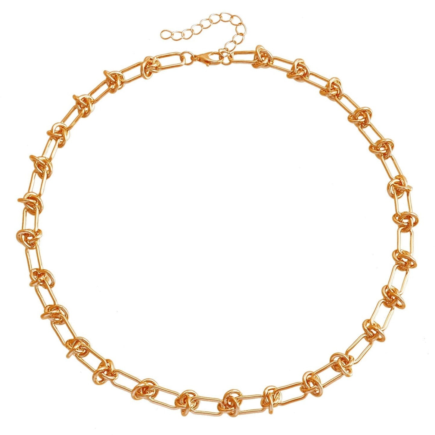 Elegant U-formad Halsband och Armbandset i Hållbara Metaller – Justerbar Längd, Minimalistisk Design för Vardags- och Festbruk 1