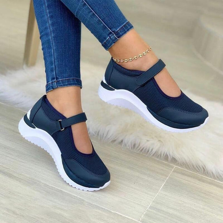 Kvinnors Sneakers Sportiga Mesh Material För Komfort och Stil-4