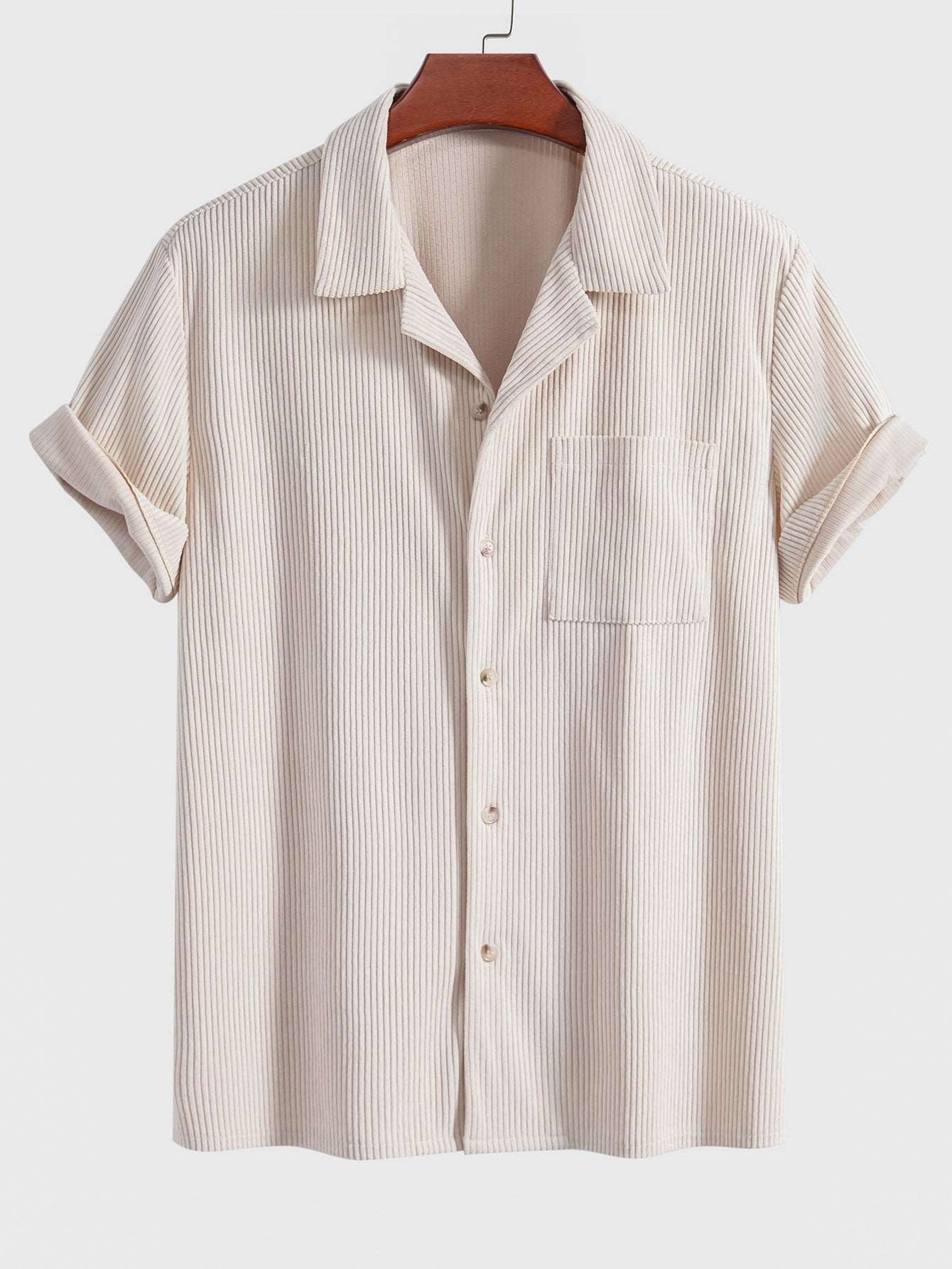 Vit Ribbskjorta Dam i Stretchigt Polyester, Mjuk och Flexibel Blus för Vardags- och Avkopplingsstil, Storlekar XS-XL 8