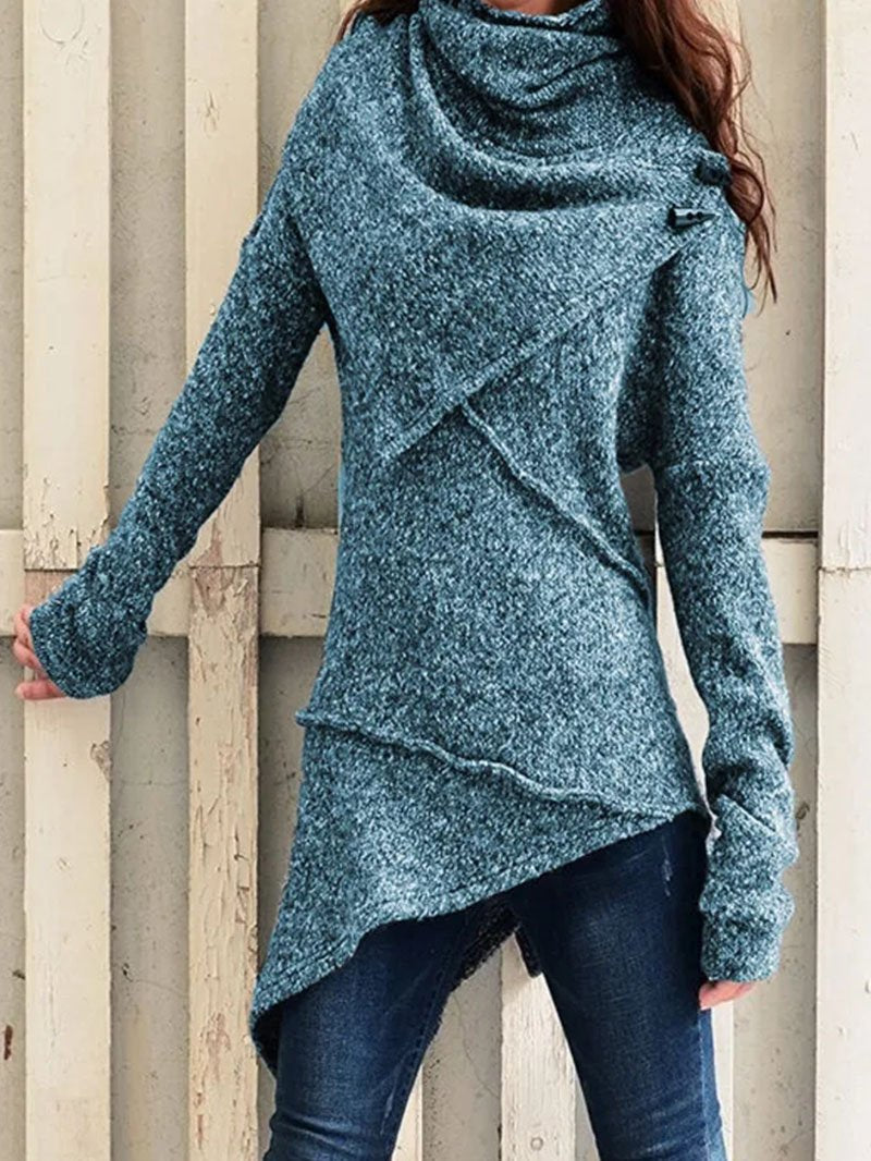 Lång Vinterrock Dam Enkel Design Polyester för Kalla Dagar-5