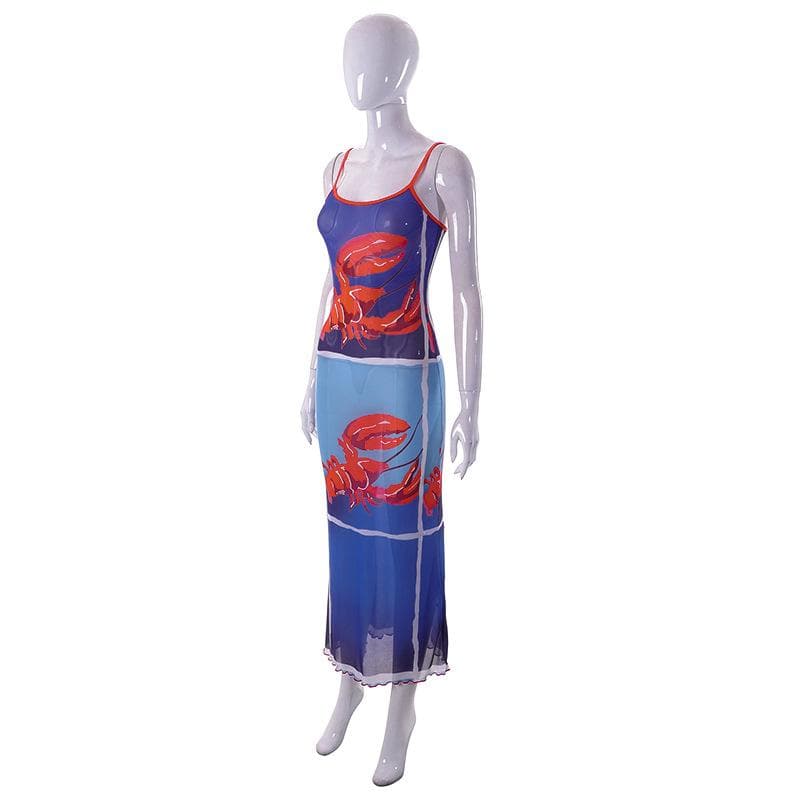 Dam Klänning Rufsad Satin Elegant för Formella Tillfällen-4