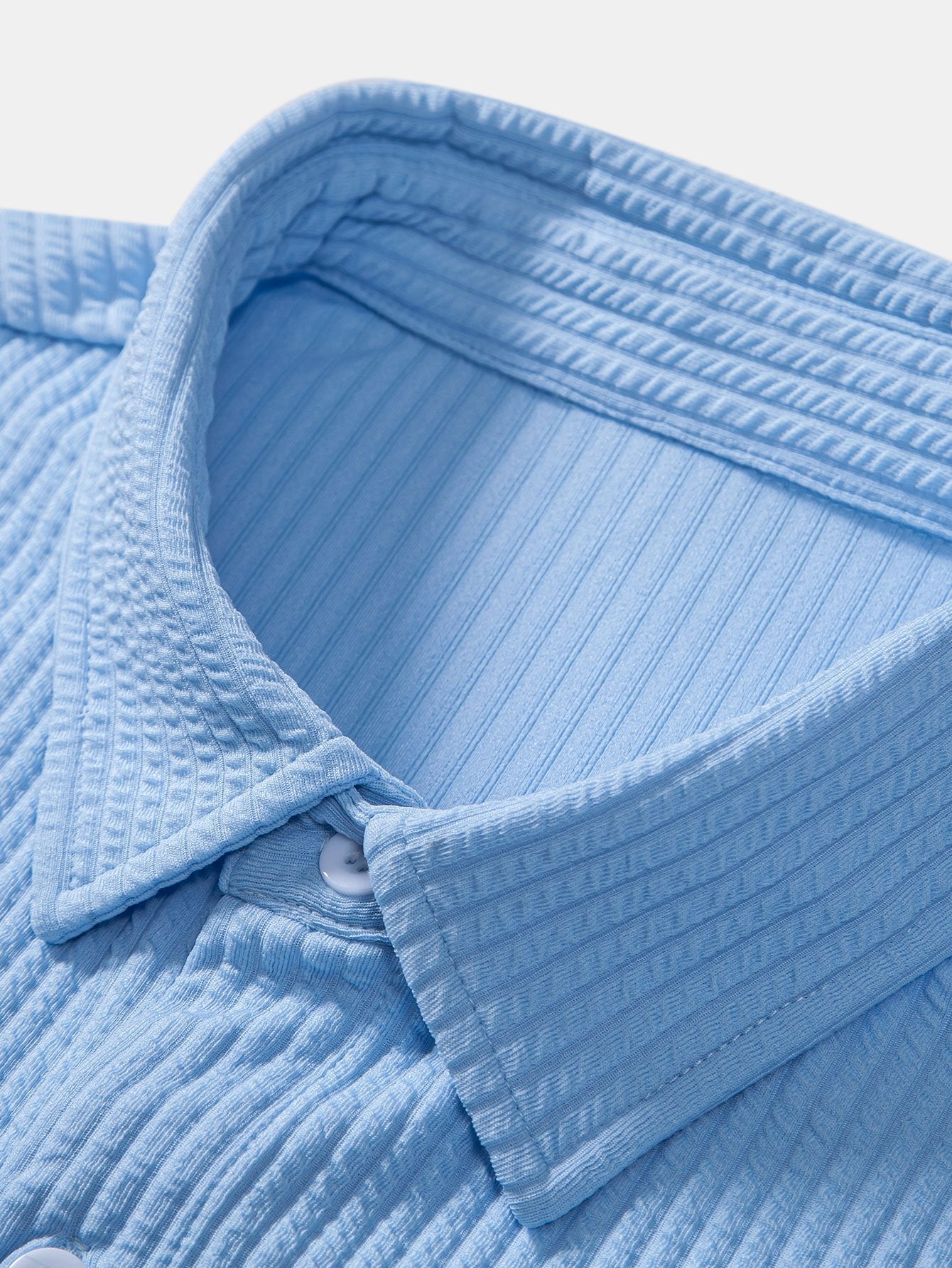 Herrskjorta Kortärmad Geometrisk Design Polyester Avslappnad Passform 3