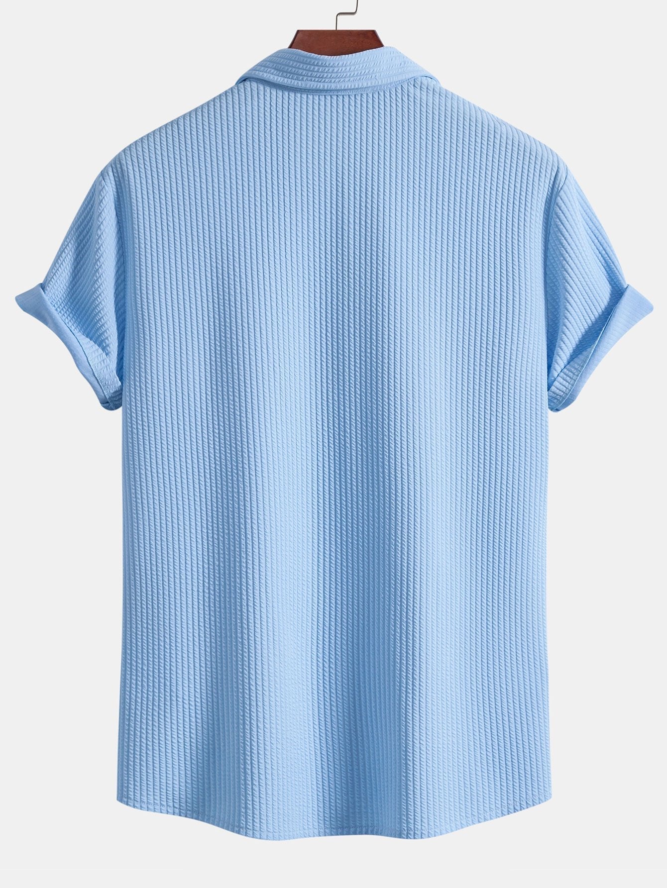 Herrskjorta Kortärmad Geometrisk Design Polyester Avslappnad Passform 2