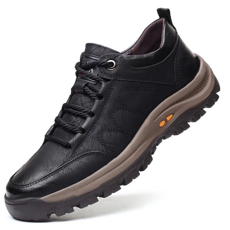 Variant image for Herrskor Läder Handsydda Sneakers Stilren Design-11