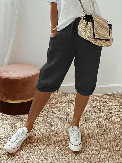 Kvinnors Shorts Elegant Design Högkvalitativt Material-1