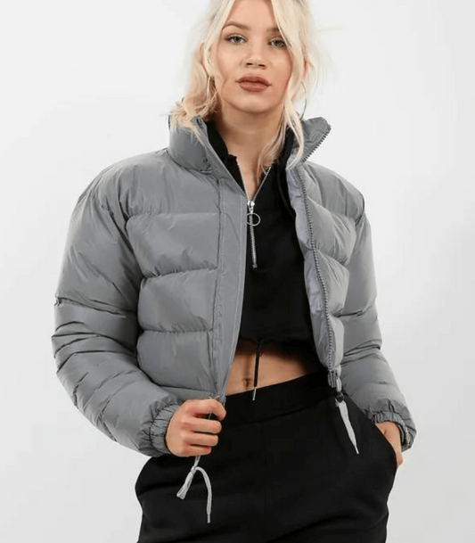 Damjacka Kort Buffertdesign med Justerbart Midjeband Polyester-1