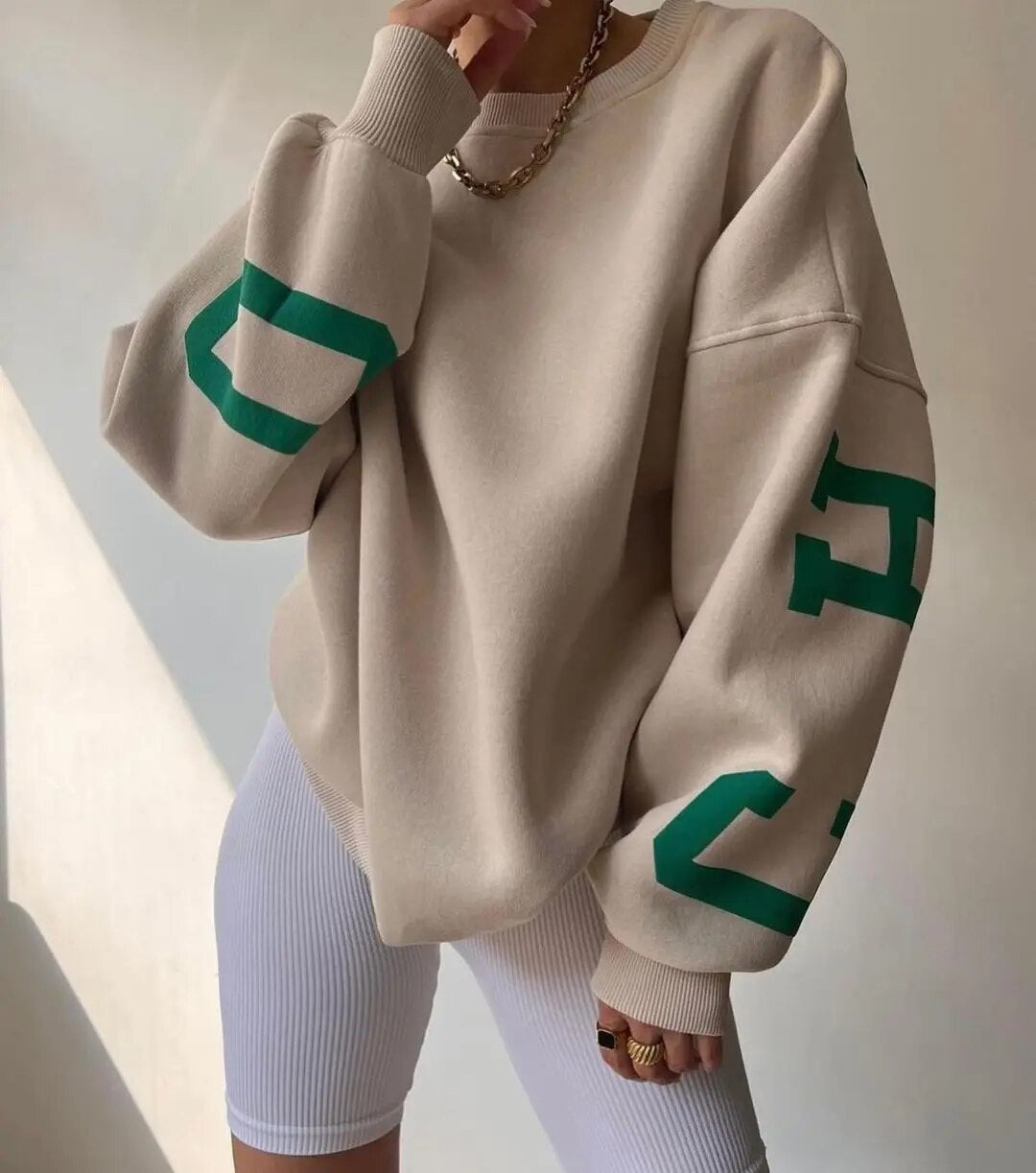 Variant image for Dam Hoodie Avslappnad Stil Mjuk Fleece-17