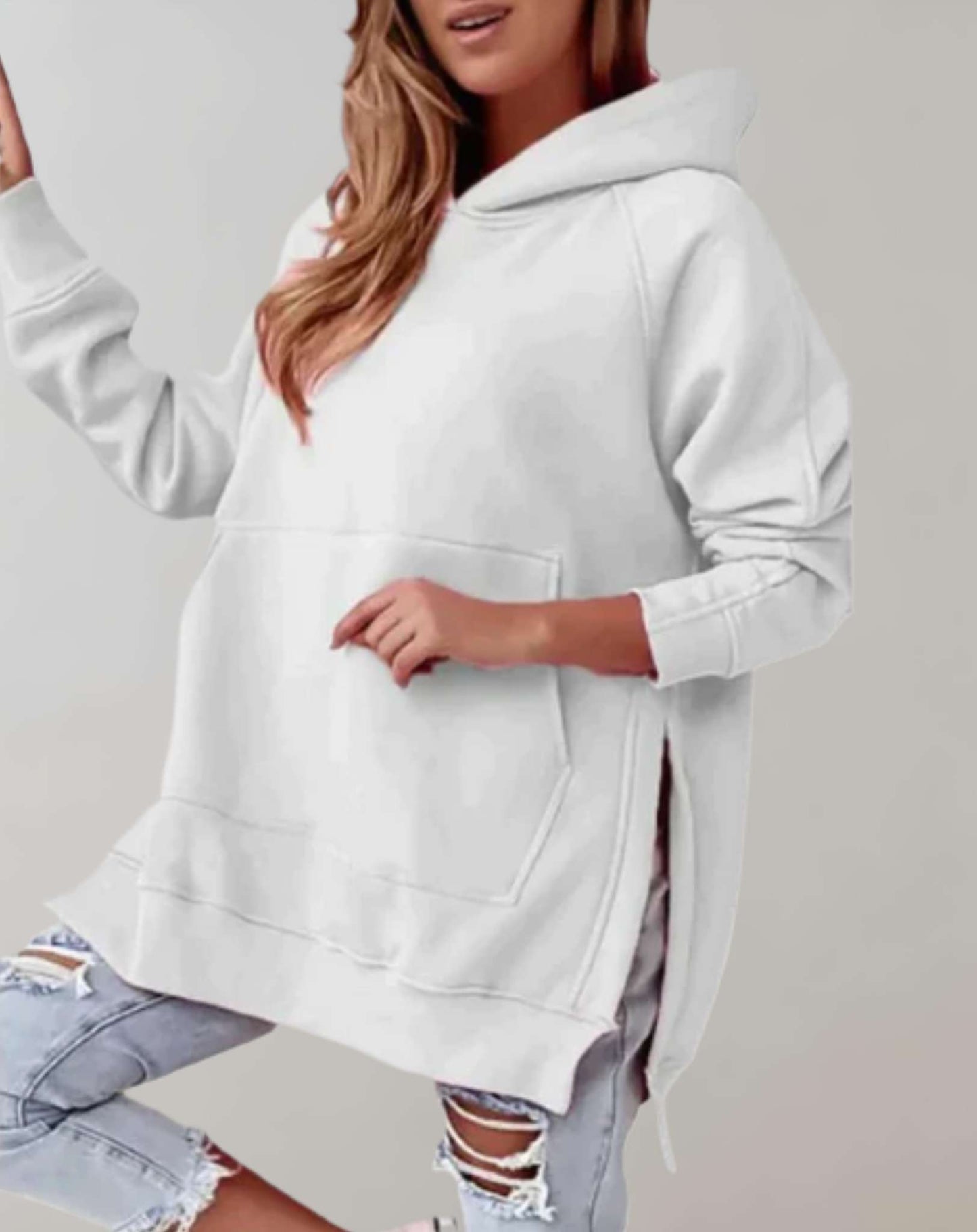 Variant image for Kvinnors Hoodie Avslappnad Design Mjuk Tyg-11