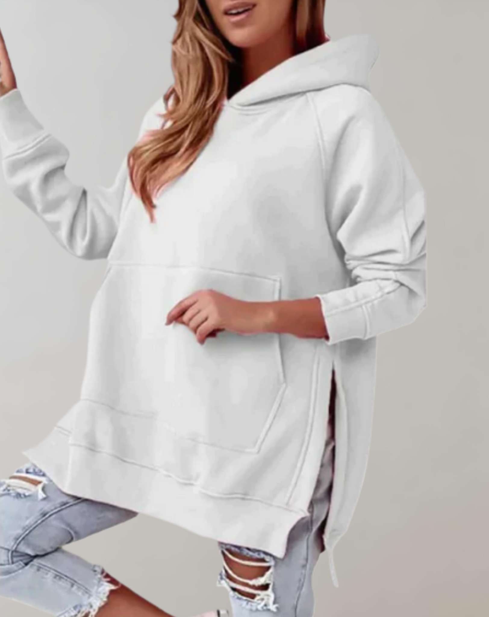 Variant image for Kvinnors Hoodie Avslappnad Design Mjuk Tyg-11