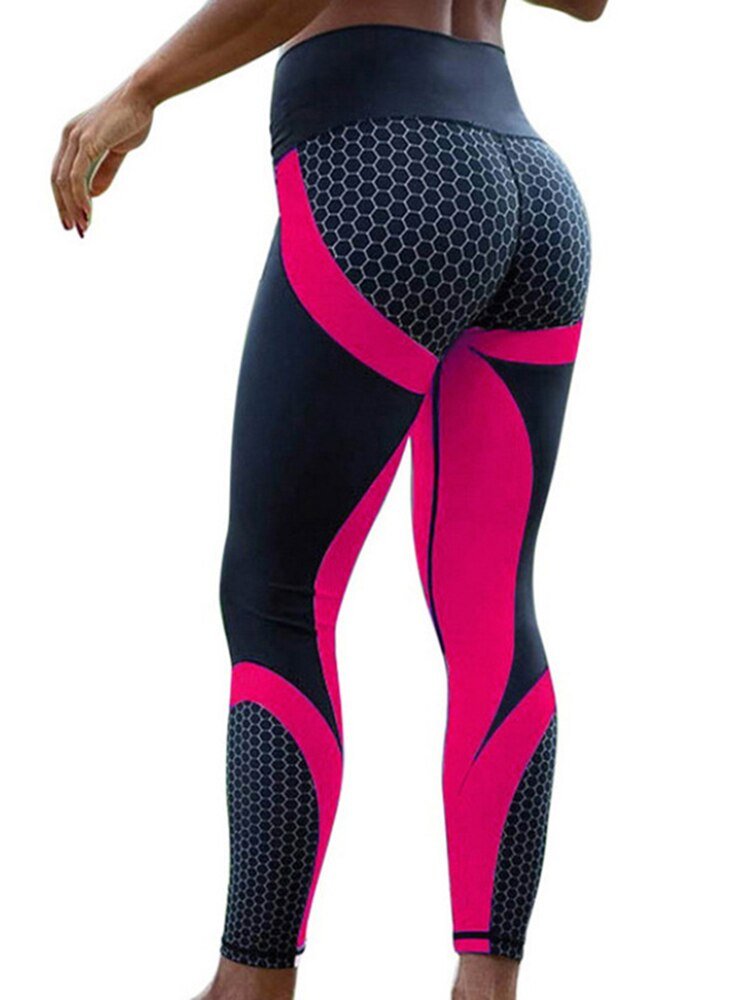 Kvinnors Aktiva Leggings Fyrvägsstretch Polyester Elastan-5