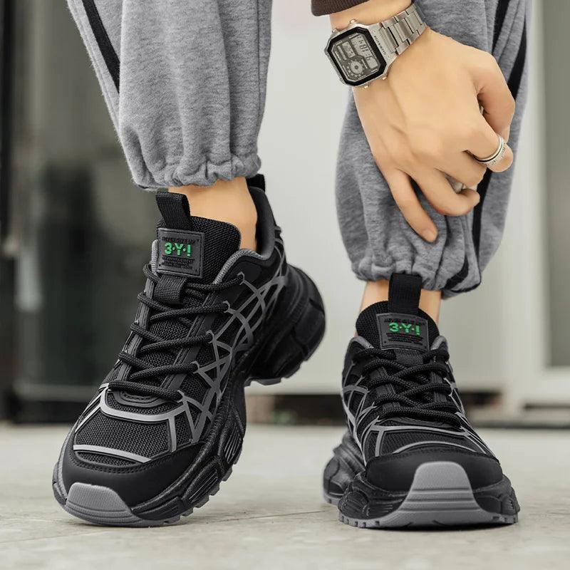 Herrskor Sneakers Geometrisk Design Lätt Textil Sula-3