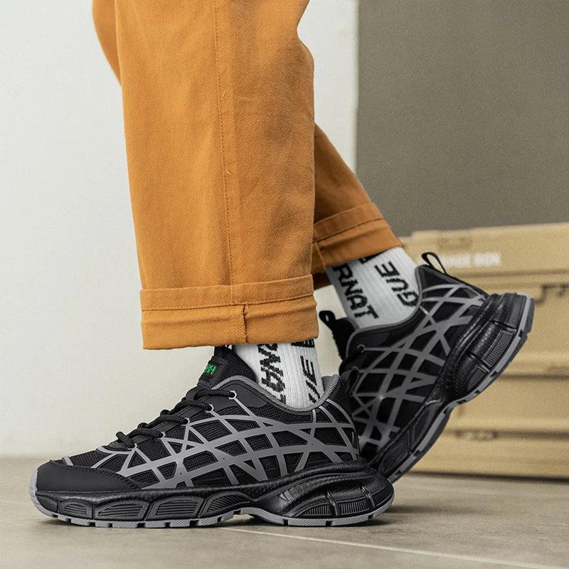 Herrskor Sneakers Geometrisk Design Lätt Textil Sula-4