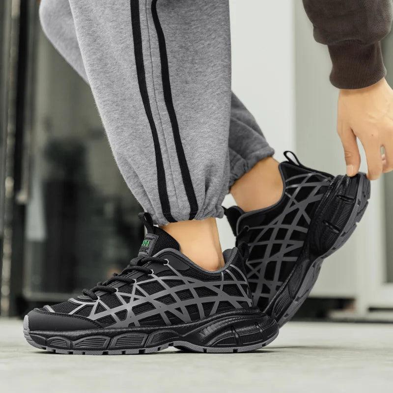 Herrskor Sneakers Geometrisk Design Lätt Textil Sula-6