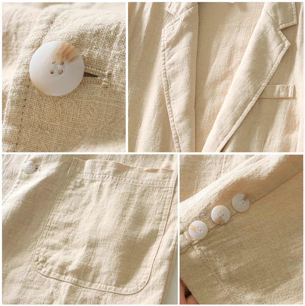 Herr Blazer Klassisk Stil Polyester För Arbete Och Fritid-3