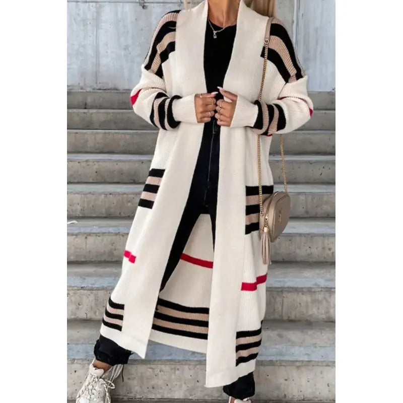 Variant image for Dam Kofta Randig Mjuk Stickad Loose Fit-18