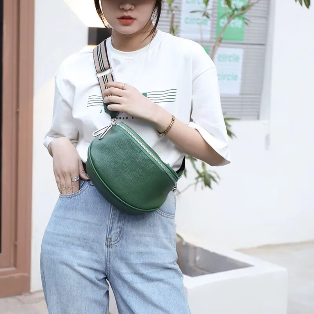 Damväska Sadelmodell Läder Elegant För Vardagsbruk 1