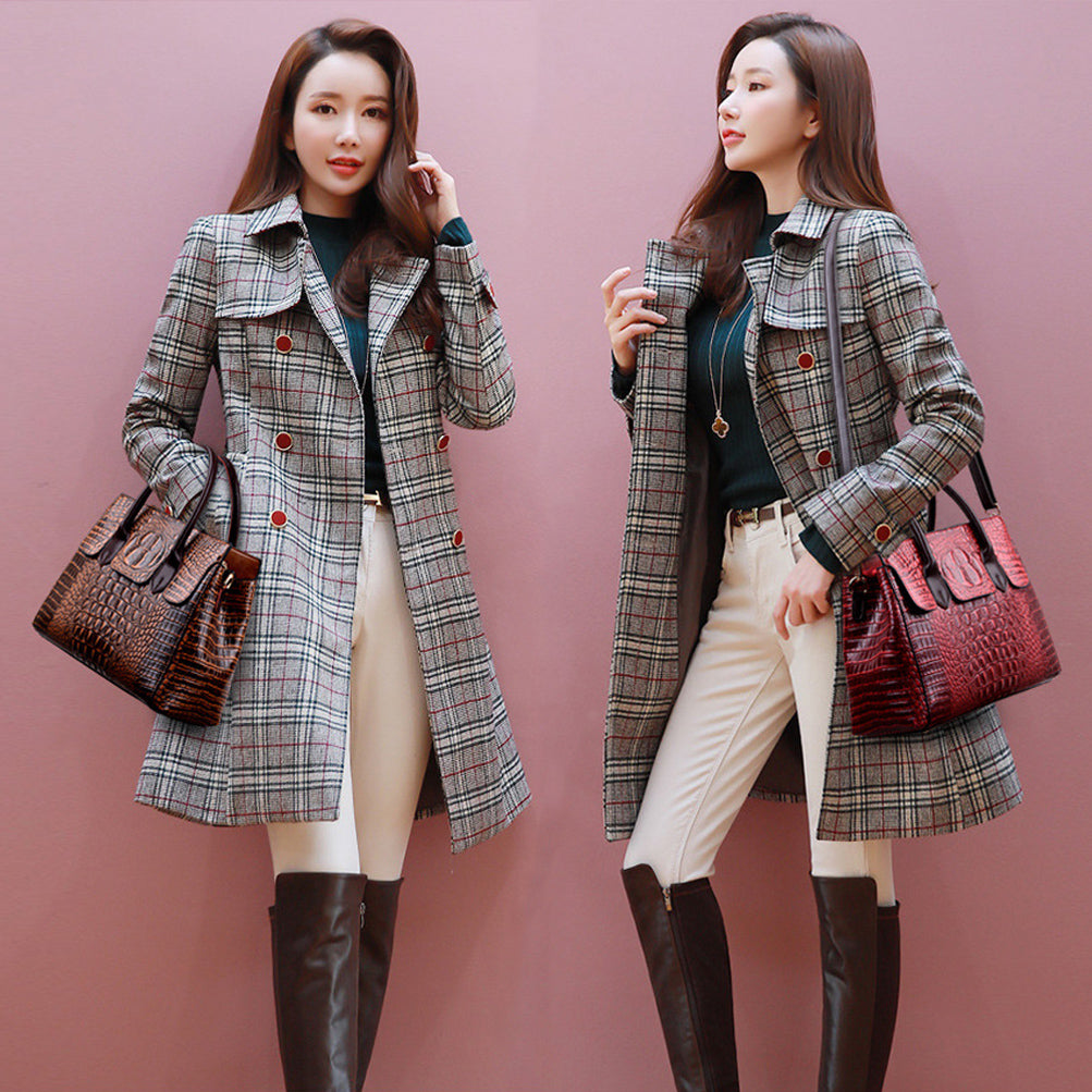 Dam Handväska Krokodil Design Läder Elegant Axelväska-3