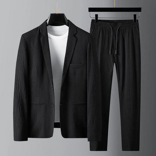 Herr Kostym Bröllop Modern Polyester Elegant Snitt-1