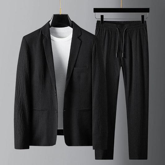 Herr Kostym Bröllop Modern Polyester Elegant Snitt-1