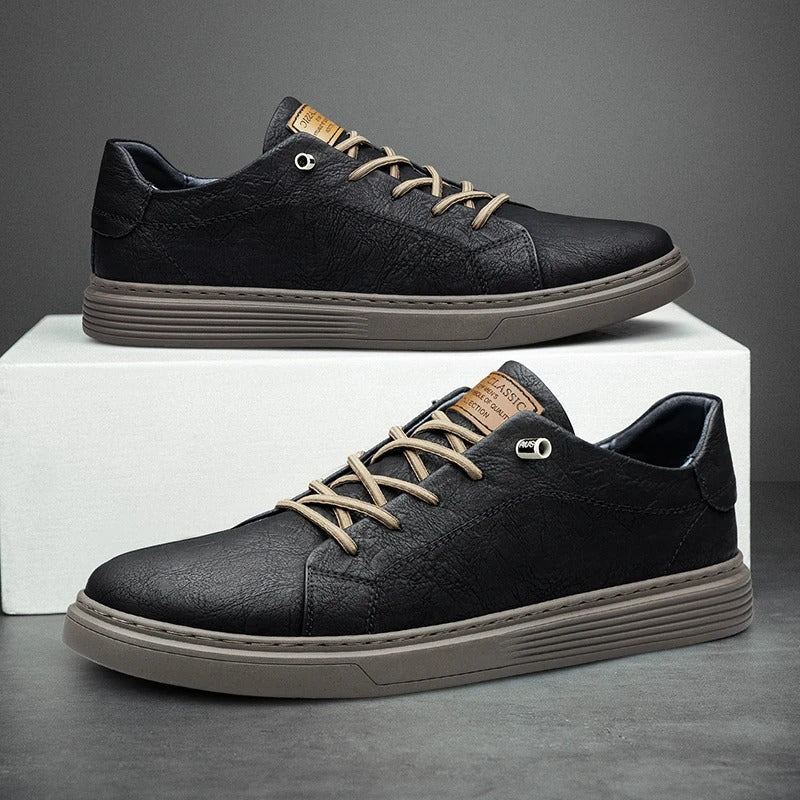 Herrskor Oxford Stil Högkvalitativt Läder 1