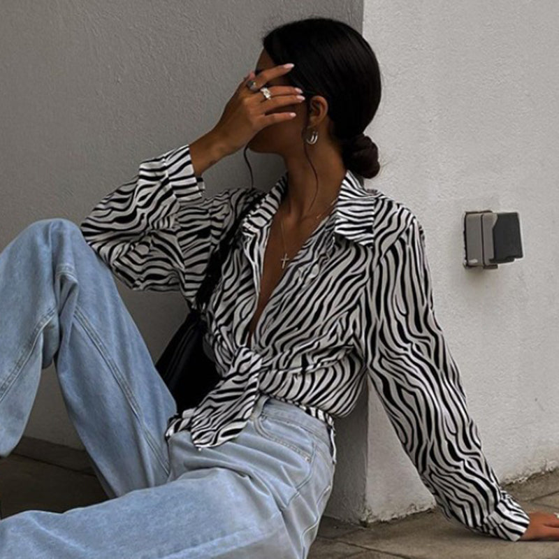 Dam Festtopp med Knappar Lätt Polyester Elegant Design 2