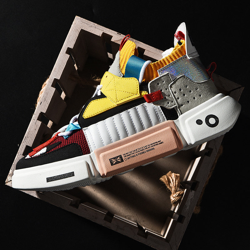 Herr Sneakers Urban Stil Nätmaterial för Vardagsbruk-5