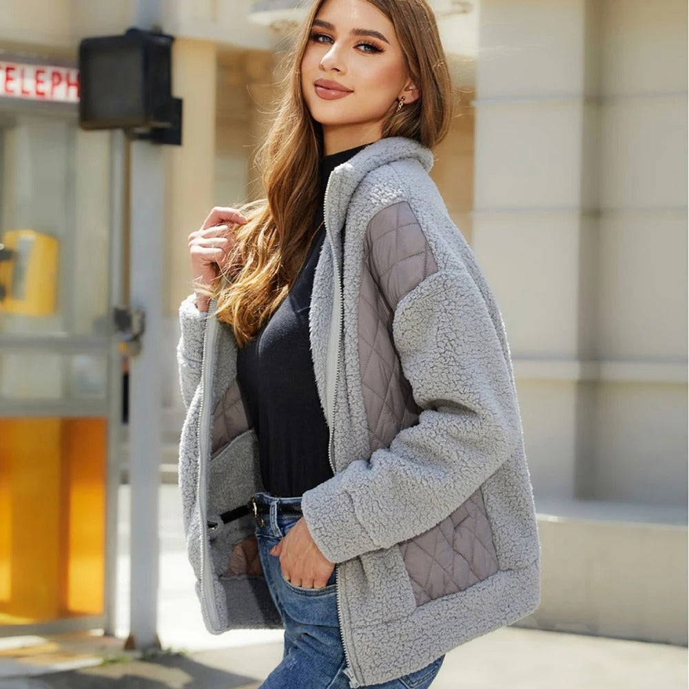 Damjacka Zip-up Avslappnad Lättviktig Polyester-4