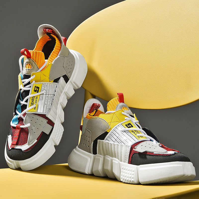 Kvinnors Sneakers Sportiga Urban Skor Hållbara Material-3
