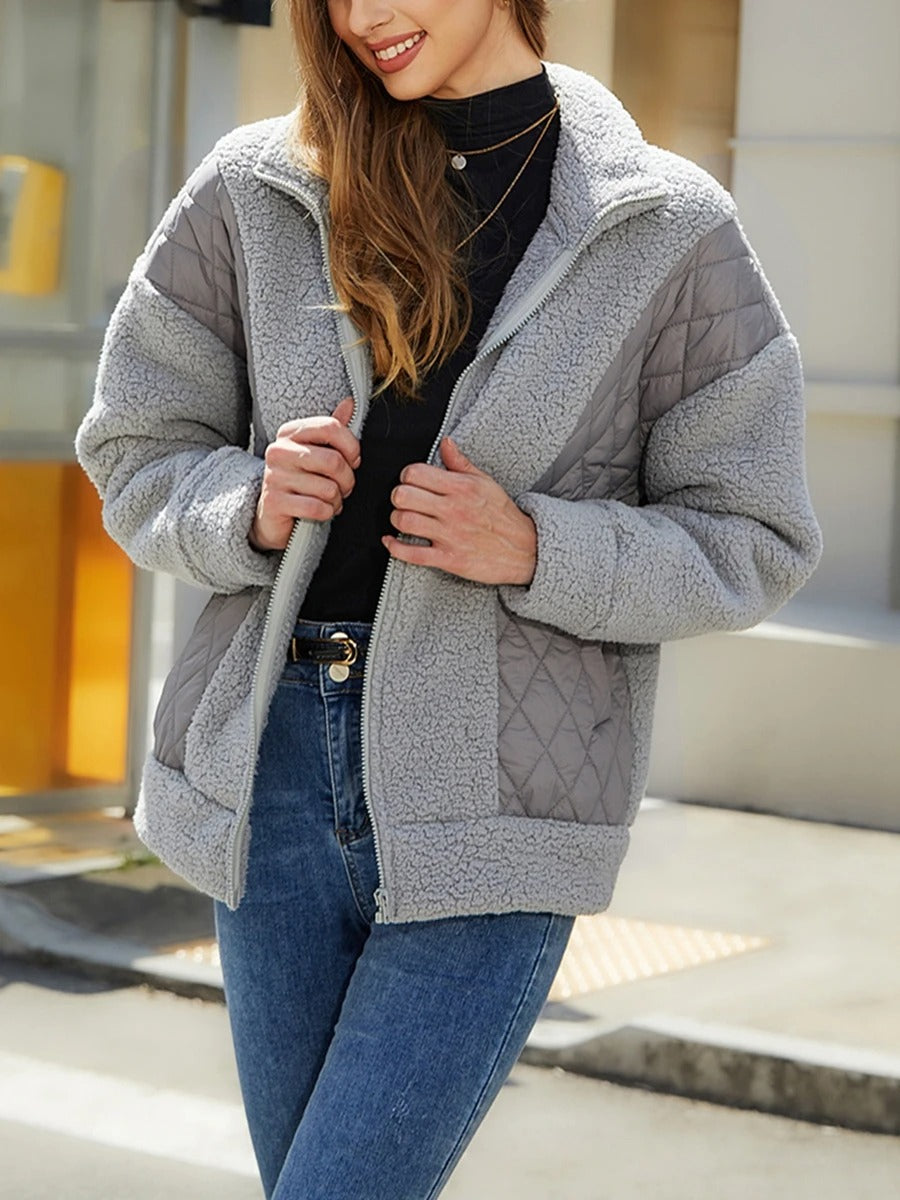 Damjacka Zip-up Avslappnad Lättviktig Polyester-2
