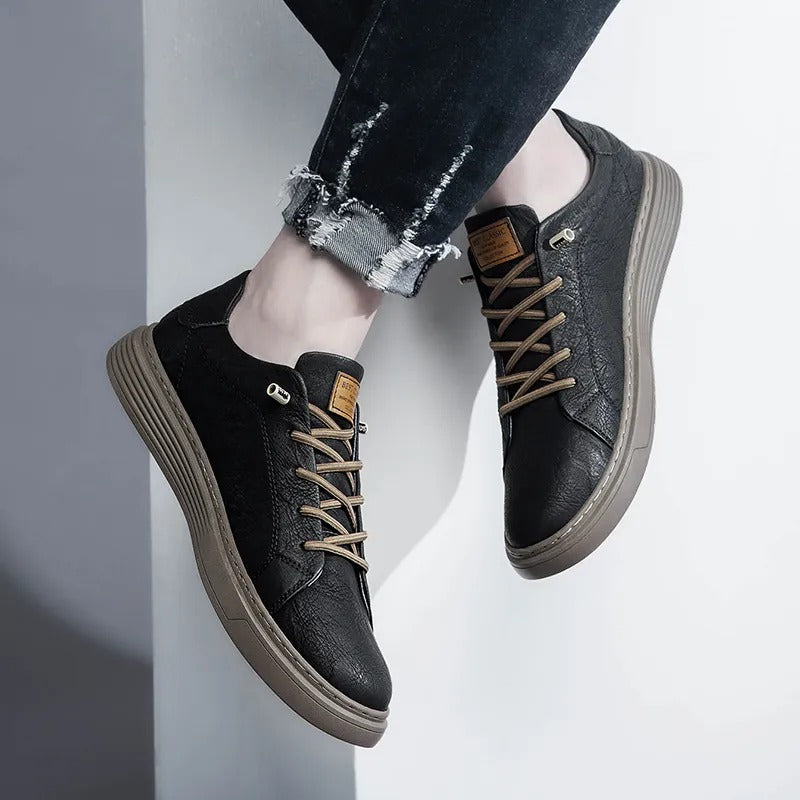 Herrskor Oxford Stil Högkvalitativt Läder 2