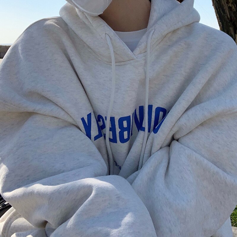 Dam Hoodie Överdimensionerad Mjuk Trendig 7