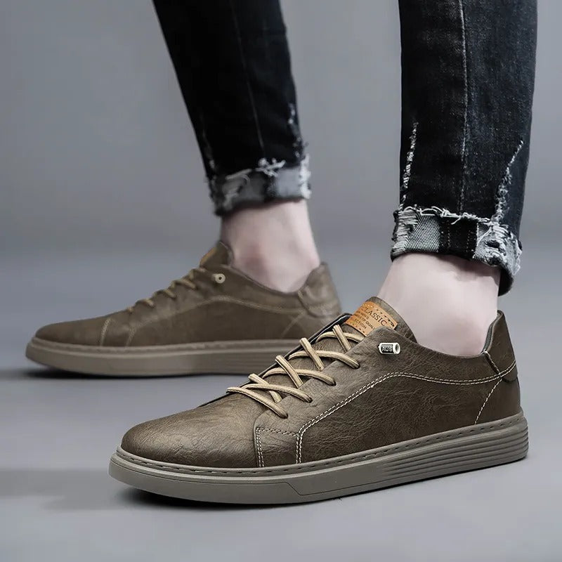 Herrskor Oxford Stil Högkvalitativt Läder 3