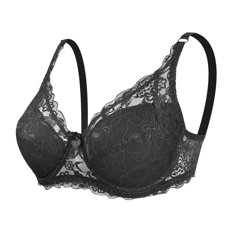 Kvinnors Spetsbh Push-Up Effekt Andningsbart Material-6