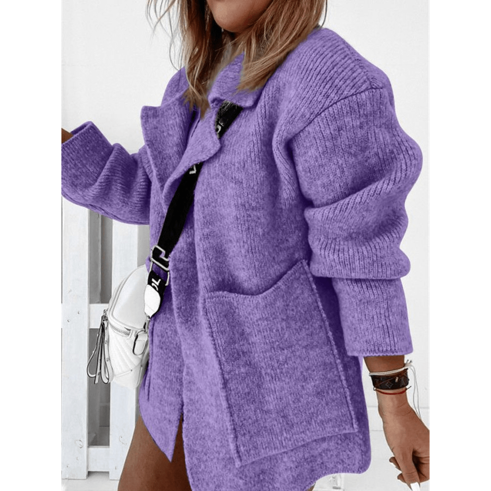 Dam Vinterjacka Enkel Stil 100% Polyester-3