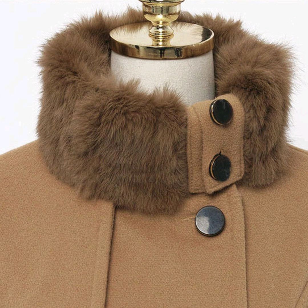 Dam Trenchcoat Klassisk Stil Tygblandning 3