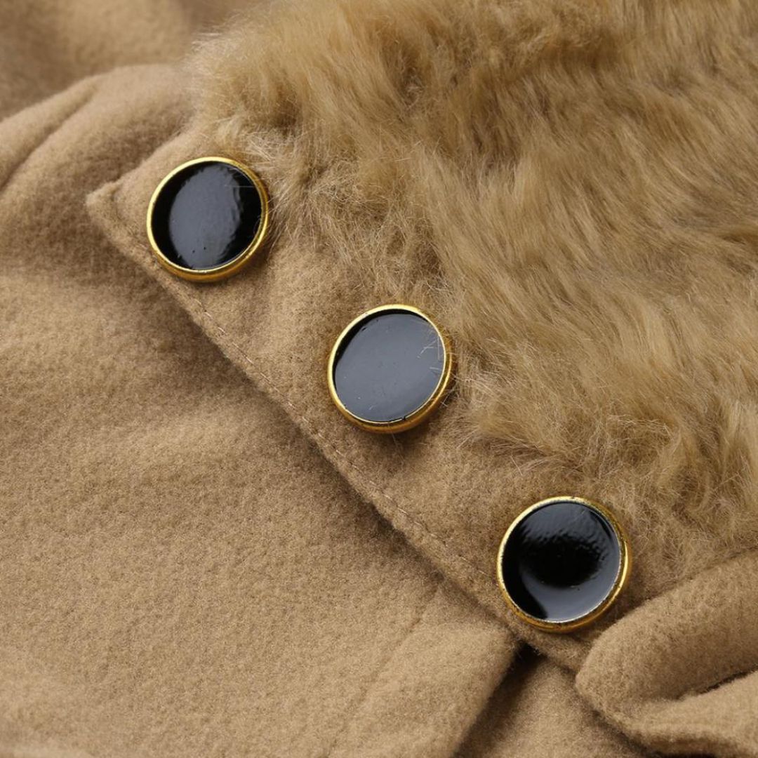 Dam Trenchcoat Klassisk Stil Tygblandning 2