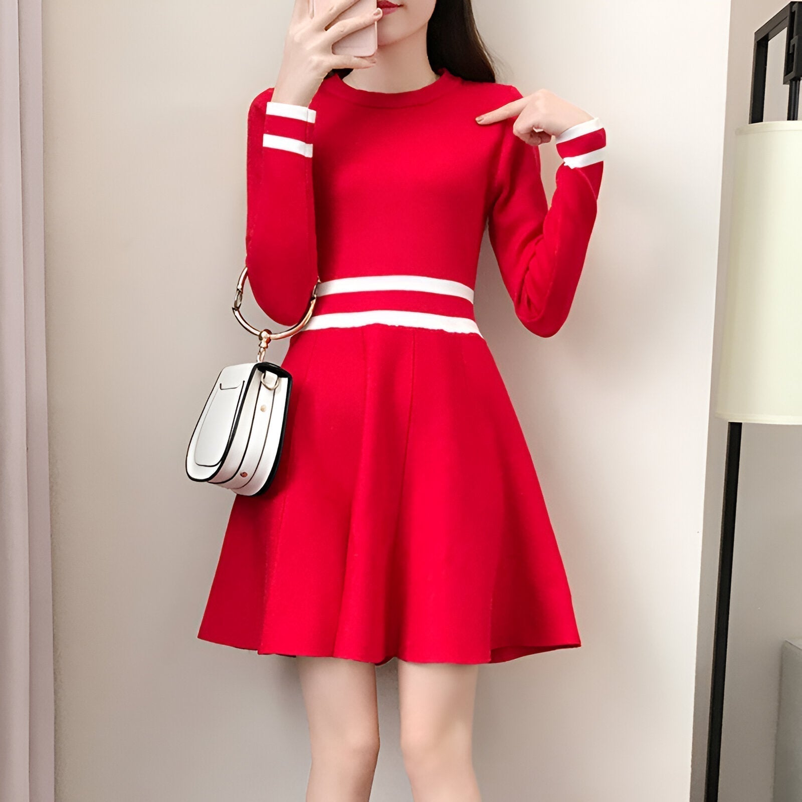 Kvinna Miniklänning Glittrig Elegant Lätta Material 2