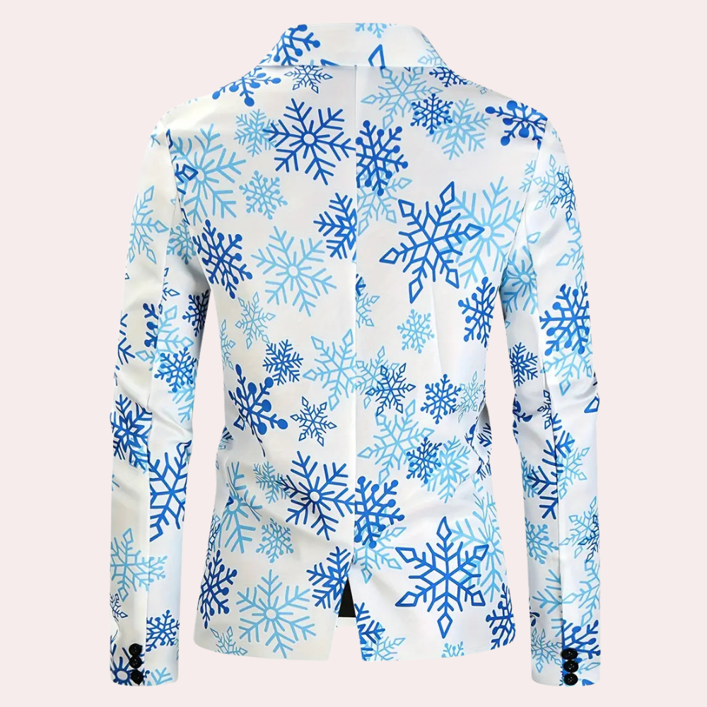 Herr Blazer Festlig Design Högkvalitativ Tyg-2