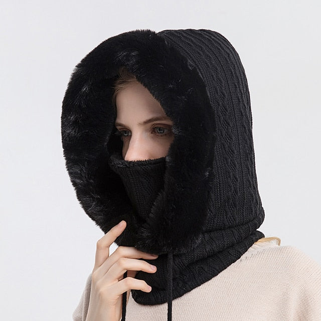 Unisex Hoodie Multifunktionell Mjuk Stickad Polyester-6