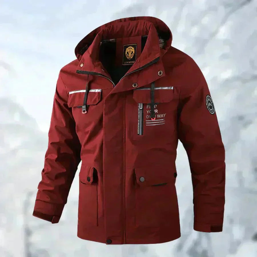 Herrar Vinterjacka Vattentät Polyester Isolerande Foder 10