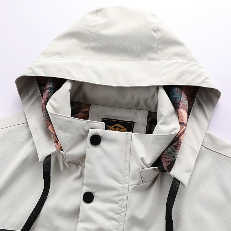 Herrar Vinterjacka Vattentät Polyester Isolerande Foder 4
