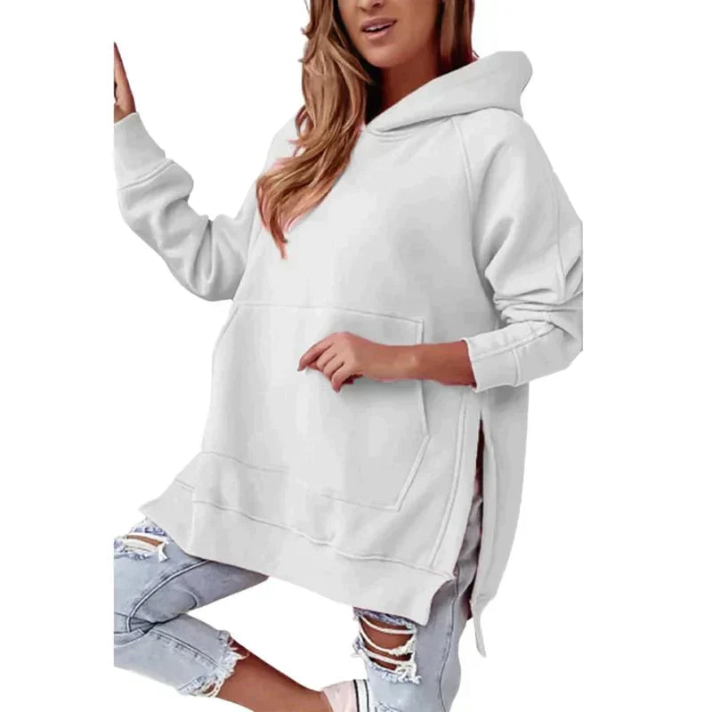 Variant image for Dam Hoodie Raka Linjer 100% Bomull-13
