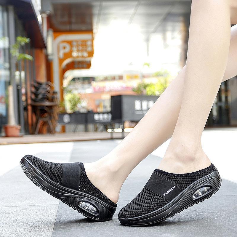 Dam Skor Ortopediska Slip-On med Luftkuddar-6