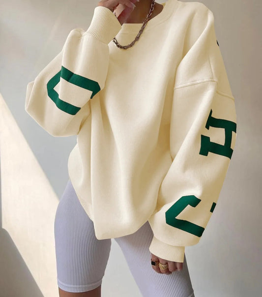 Dam Hoodie Avslappnad Stil Mjuk Fleece-1