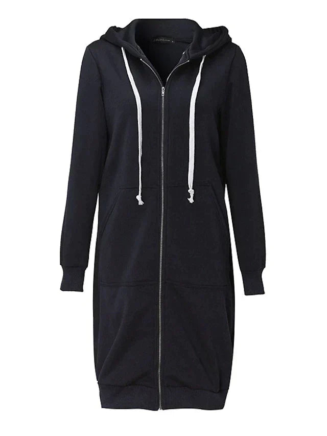Variant image for Kvinnor Hoodie Avslappnad Stil Justerbar Huva Mjuk Tyg-33