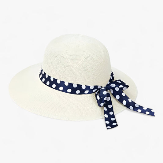 Flickhatt Strandhatt Bred Brätte Andningsbart Halm 1