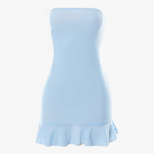 Dam Miniklänning Wrap Hipster Design Mjuk Elastisk Blandning-1