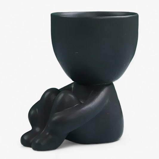 Keramische Blumentopf für Sukkulenten – Nordisches Design, 10 cm Höhe, Robuste und Elegante Dekoration 1