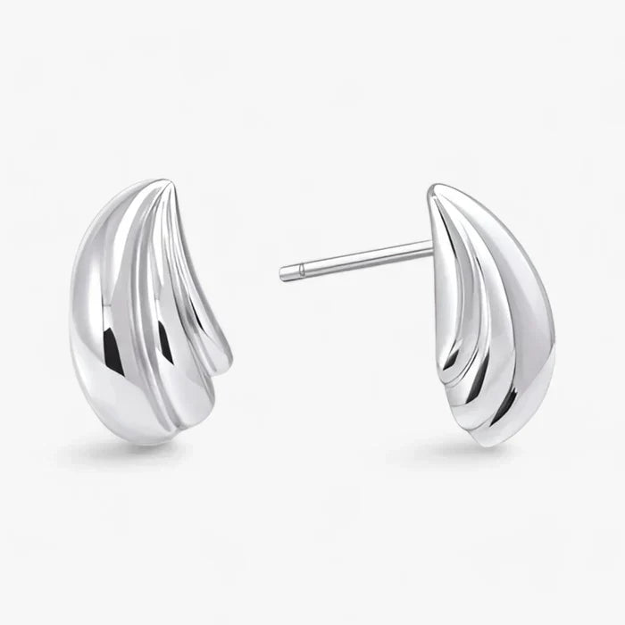 Kvinnors Örhängen Tidlös Design i Silver eller Guld-5